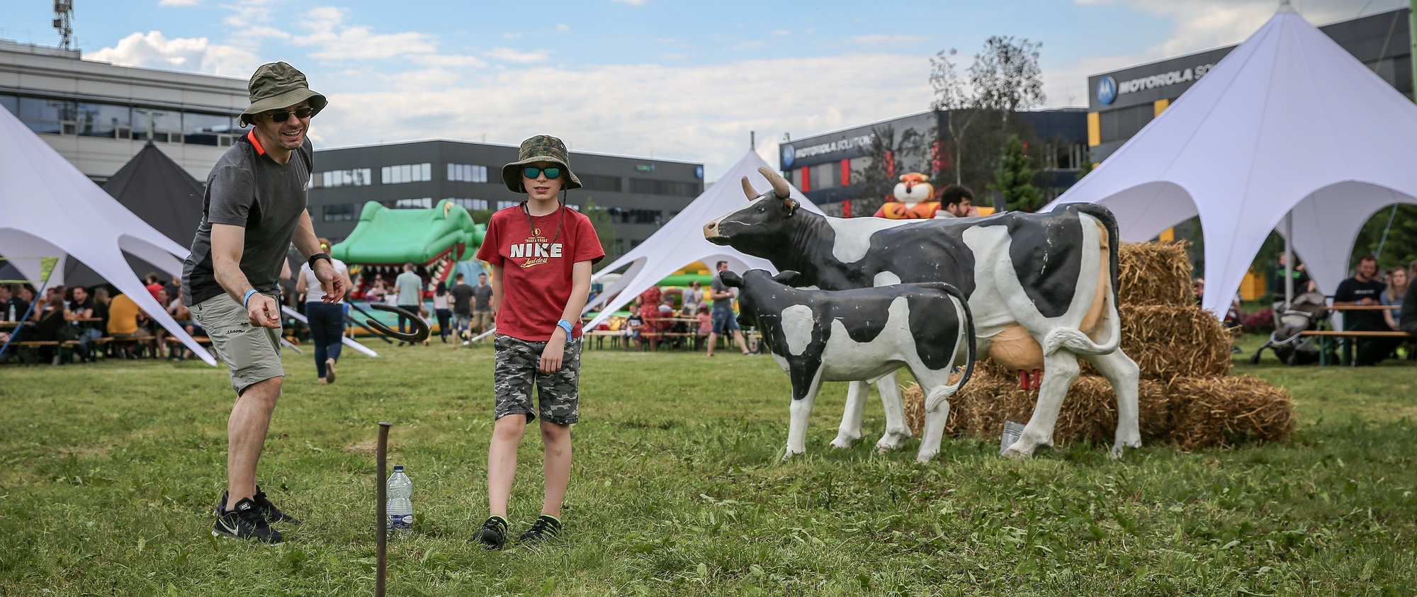 sztuczna krowa krowa do dojenia atrakcje pikniki rodzinne imprezy firmowe.jpg